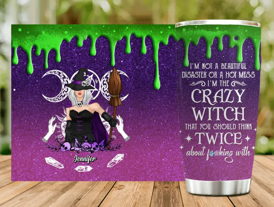 Custom Personalized Witch Tumbler - Gift Idea For Halloween/Witch Lovers - You Should Think Twice About Fucking With