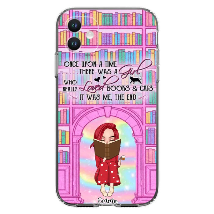 Custom Personalized Reading Girl Phone Case - Gift Idea For Books Lovers - It Was Me The End - Case For iPhone/Samsung