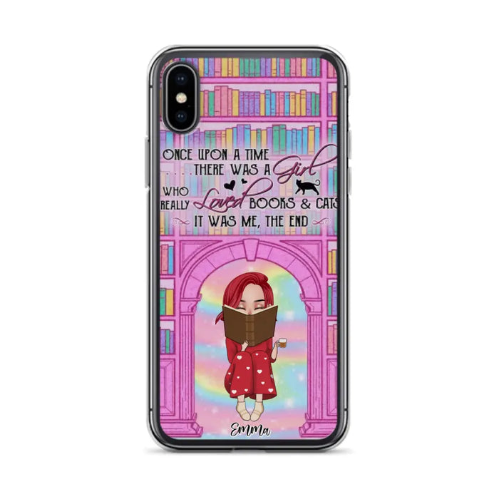 Custom Personalized Reading Girl Phone Case - Gift Idea For Books Lovers - It Was Me The End - Case For iPhone/Samsung