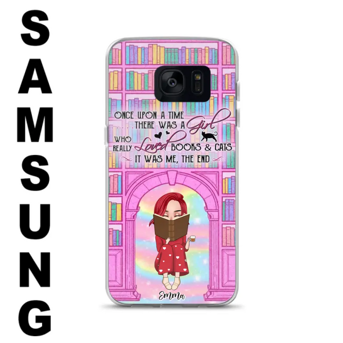 Custom Personalized Reading Girl Phone Case - Gift Idea For Books Lovers - It Was Me The End - Case For iPhone/Samsung