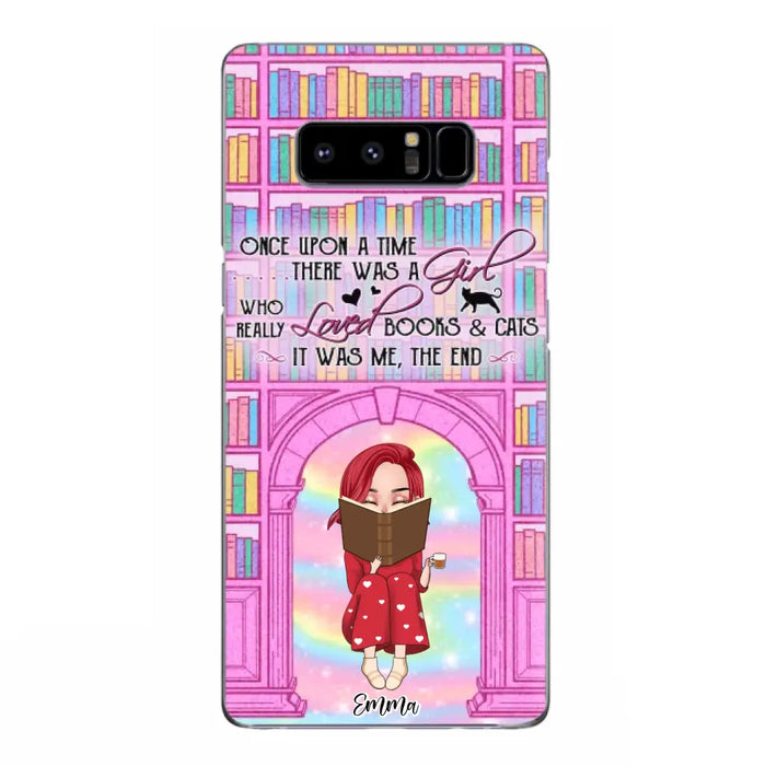 Custom Personalized Reading Girl Phone Case - Gift Idea For Books Lovers - It Was Me The End - Case For iPhone/Samsung