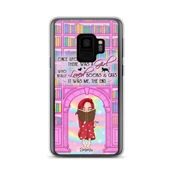 Custom Personalized Reading Girl Phone Case - Gift Idea For Books Lovers - It Was Me The End - Case For iPhone/Samsung