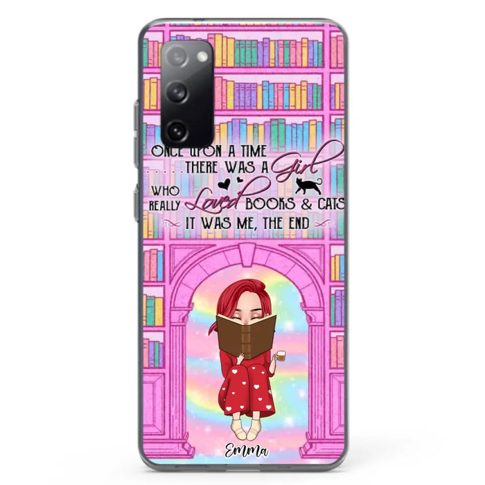 Custom Personalized Reading Girl Phone Case - Gift Idea For Books Lovers - It Was Me The End - Case For iPhone/Samsung