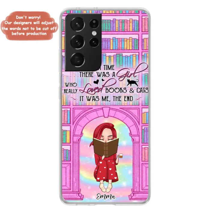 Custom Personalized Reading Girl Phone Case - Gift Idea For Books Lovers - It Was Me The End - Case For iPhone/Samsung