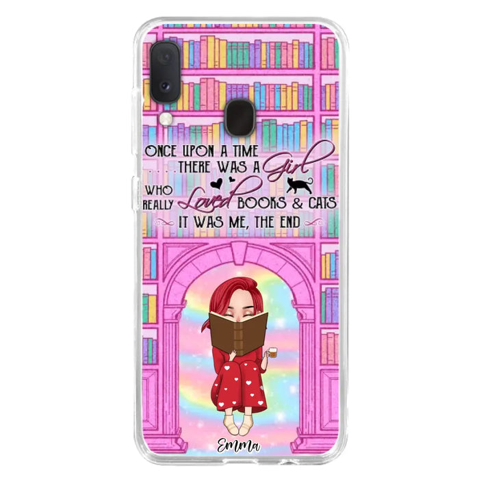 Custom Personalized Reading Girl Phone Case - Gift Idea For Books Lovers - It Was Me The End - Case For iPhone/Samsung