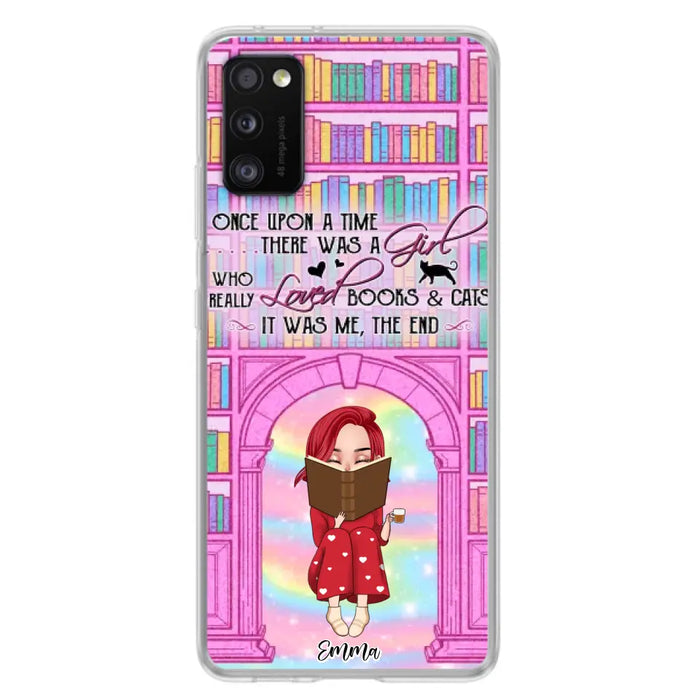 Custom Personalized Reading Girl Phone Case - Gift Idea For Books Lovers - It Was Me The End - Case For iPhone/Samsung