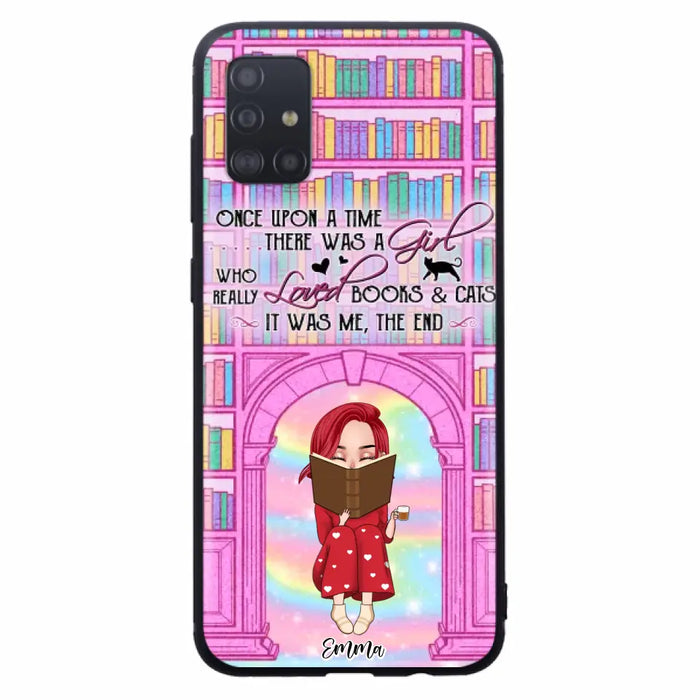 Custom Personalized Reading Girl Phone Case - Gift Idea For Books Lovers - It Was Me The End - Case For iPhone/Samsung