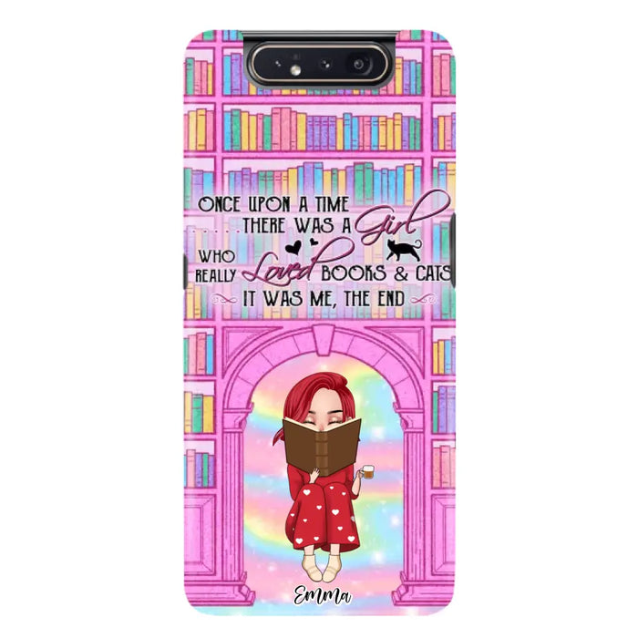 Custom Personalized Reading Girl Phone Case - Gift Idea For Books Lovers - It Was Me The End - Case For iPhone/Samsung