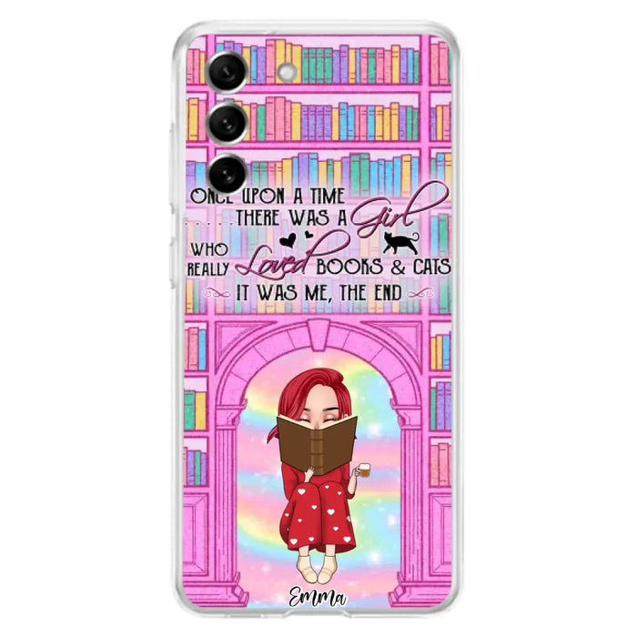 Custom Personalized Reading Girl Phone Case - Gift Idea For Books Lovers - It Was Me The End - Case For iPhone/Samsung