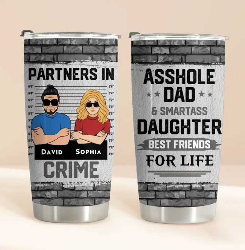 Personalized Dad/Mom & Daughter/Son Tumbler - Father's Day/Mother's Day Gift from Daughter & Son
