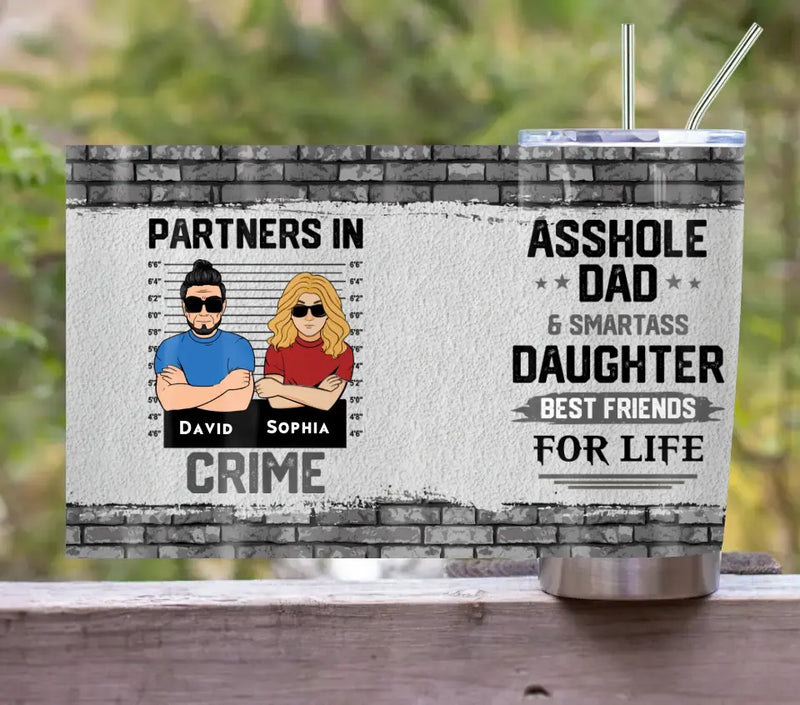 Personalized Dad/Mom & Daughter/Son Tumbler - Father's Day/Mother's Day Gift from Daughter & Son