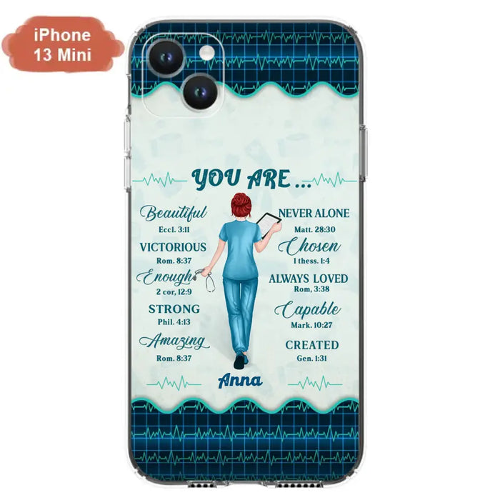 Custom Personalized Nurse Phone Case - Gift Idea For Nurse/ Birthday/ Friend - You Are Beautiful - Cases For iPhone/Samsung