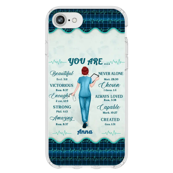 Custom Personalized Nurse Phone Case - Gift Idea For Nurse/ Birthday/ Friend - You Are Beautiful - Cases For iPhone/Samsung