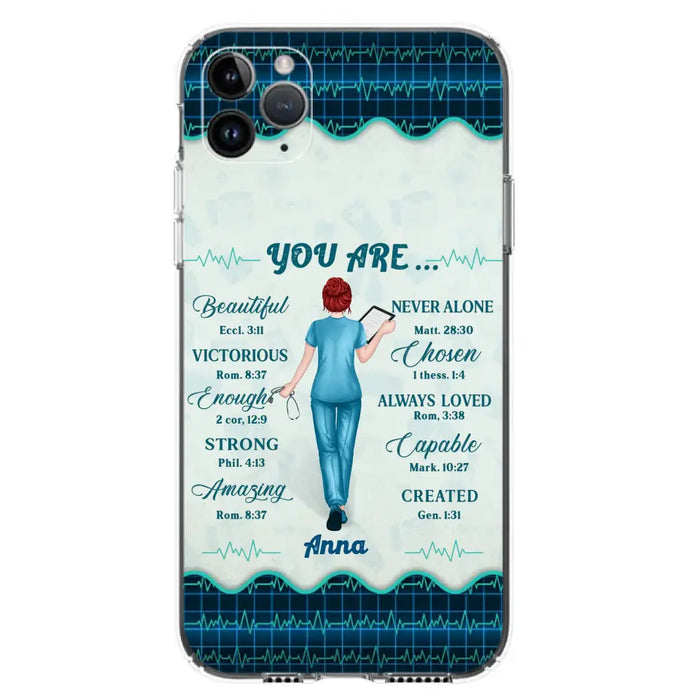 Custom Personalized Nurse Phone Case - Gift Idea For Nurse/ Birthday/ Friend - You Are Beautiful - Cases For iPhone/Samsung