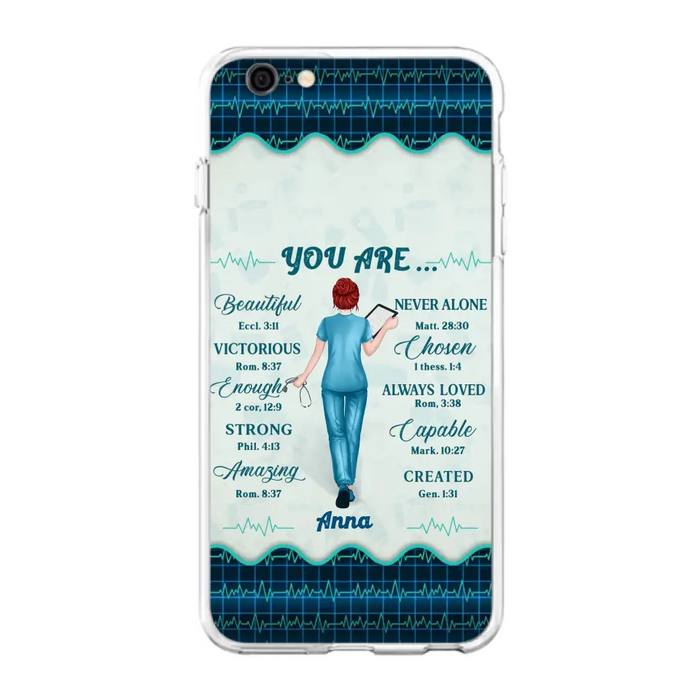 Custom Personalized Nurse Phone Case - Gift Idea For Nurse/ Birthday/ Friend - You Are Beautiful - Cases For iPhone/Samsung