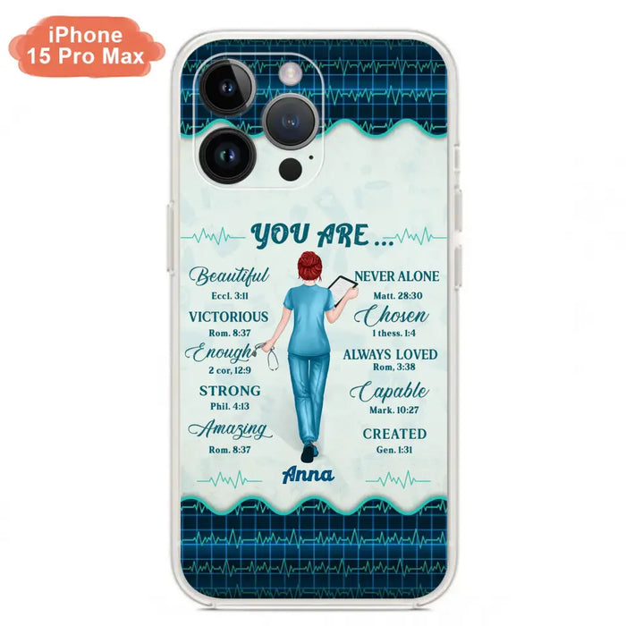 Custom Personalized Nurse Phone Case - Gift Idea For Nurse/ Birthday/ Friend - You Are Beautiful - Cases For iPhone/Samsung