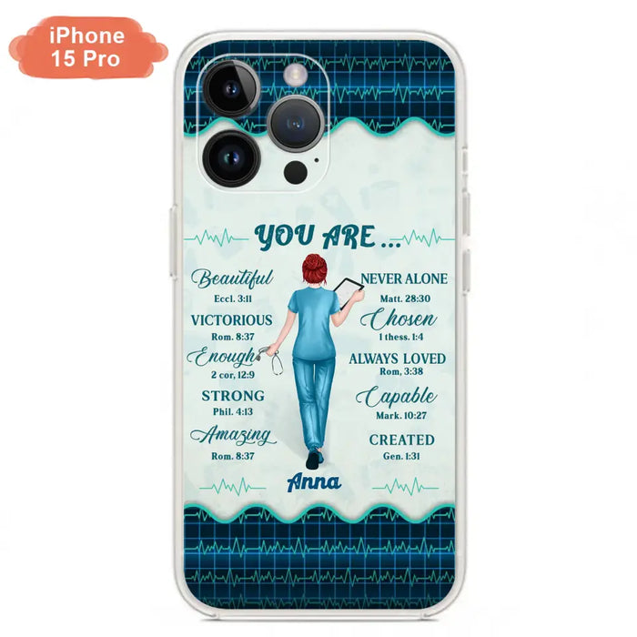 Custom Personalized Nurse Phone Case - Gift Idea For Nurse/ Birthday/ Friend - You Are Beautiful - Cases For iPhone/Samsung