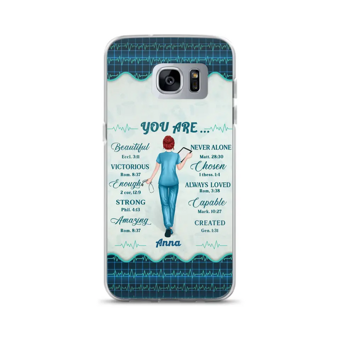 Custom Personalized Nurse Phone Case - Gift Idea For Nurse/ Birthday/ Friend - You Are Beautiful - Cases For iPhone/Samsung