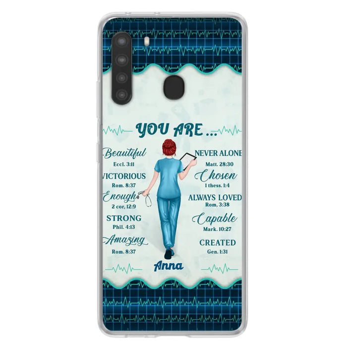 Custom Personalized Nurse Phone Case - Gift Idea For Nurse/ Birthday/ Friend - You Are Beautiful - Cases For iPhone/Samsung