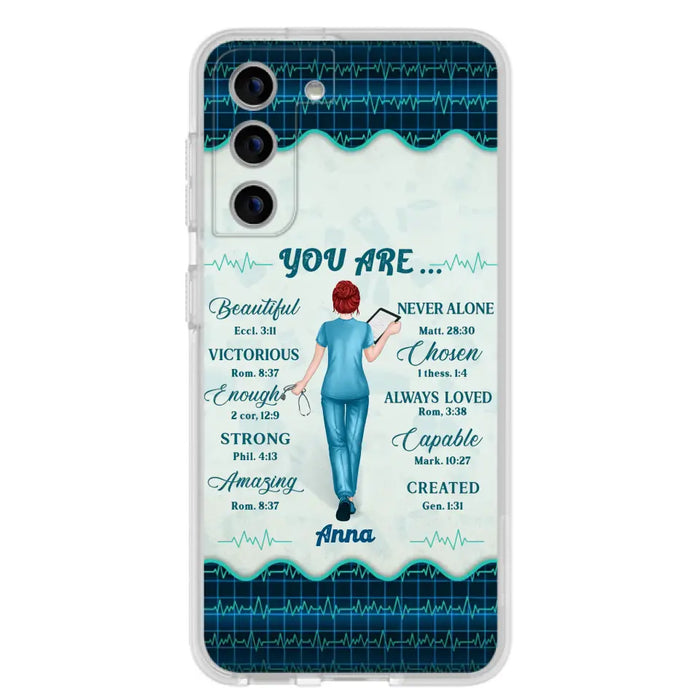 Custom Personalized Nurse Phone Case - Gift Idea For Nurse/ Birthday/ Friend - You Are Beautiful - Cases For iPhone/Samsung