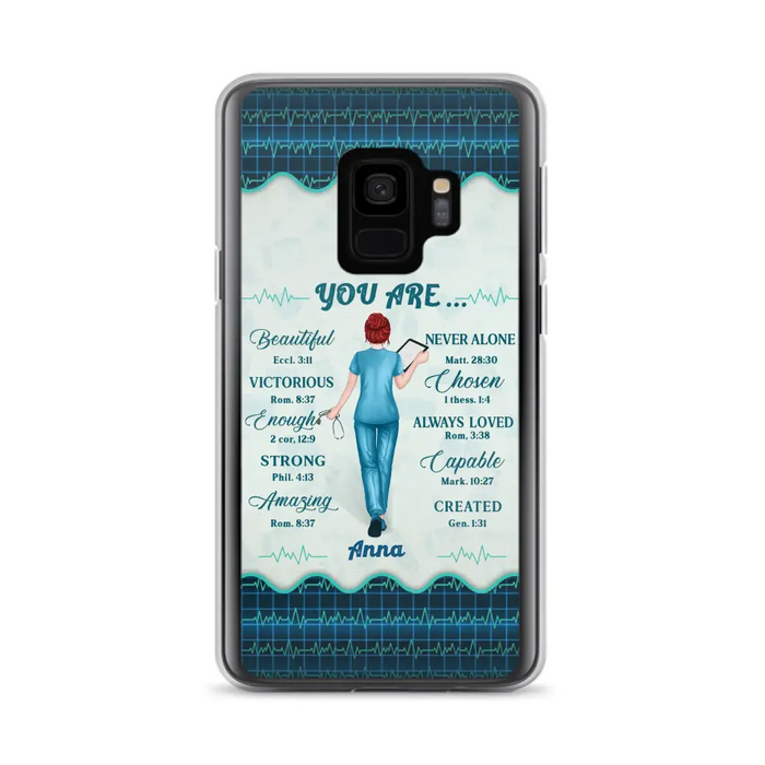 Custom Personalized Nurse Phone Case - Gift Idea For Nurse/ Birthday/ Friend - You Are Beautiful - Cases For iPhone/Samsung