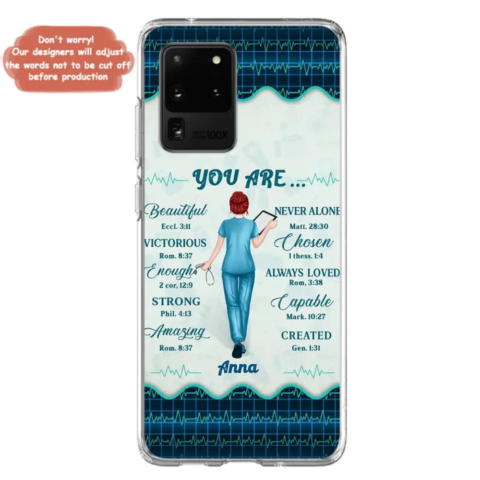 Custom Personalized Nurse Phone Case - Gift Idea For Nurse/ Birthday/ Friend - You Are Beautiful - Cases For iPhone/Samsung