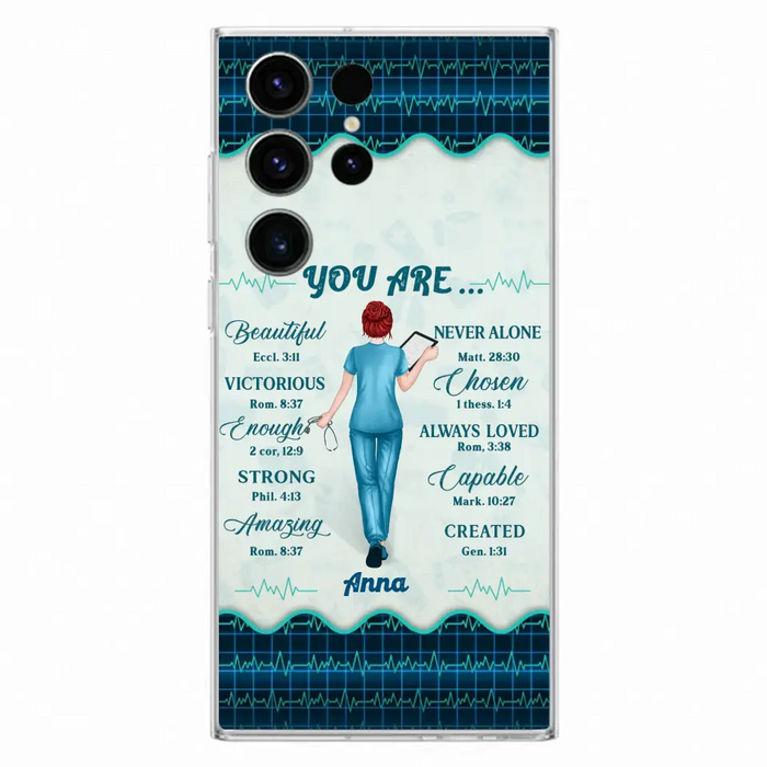 Custom Personalized Nurse Phone Case - Gift Idea For Nurse/ Birthday/ Friend - You Are Beautiful - Cases For iPhone/Samsung