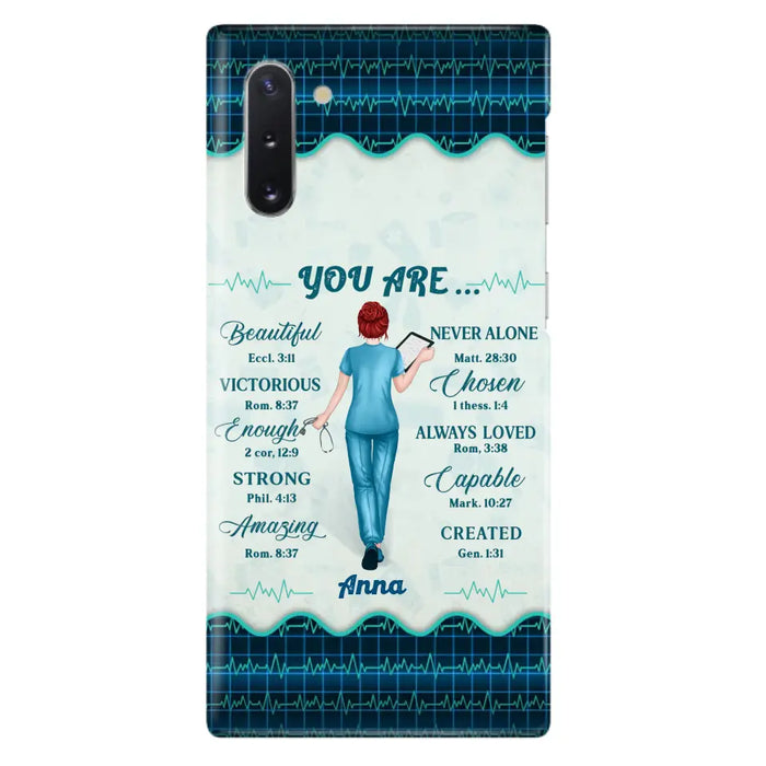 Custom Personalized Nurse Phone Case - Gift Idea For Nurse/ Birthday/ Friend - You Are Beautiful - Cases For iPhone/Samsung