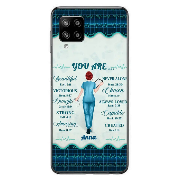 Custom Personalized Nurse Phone Case - Gift Idea For Nurse/ Birthday/ Friend - You Are Beautiful - Cases For iPhone/Samsung