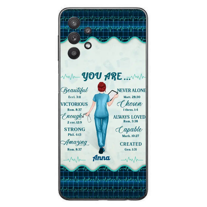 Custom Personalized Nurse Phone Case - Gift Idea For Nurse/ Birthday/ Friend - You Are Beautiful - Cases For iPhone/Samsung