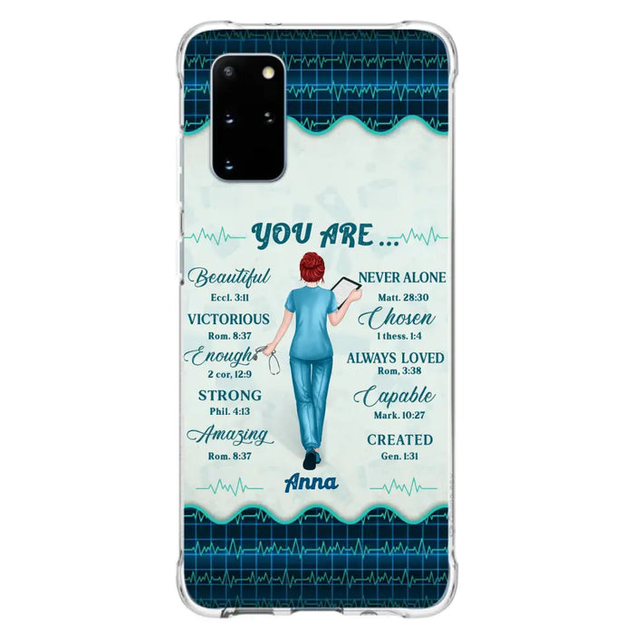 Custom Personalized Nurse Phone Case - Gift Idea For Nurse/ Birthday/ Friend - You Are Beautiful - Cases For iPhone/Samsung