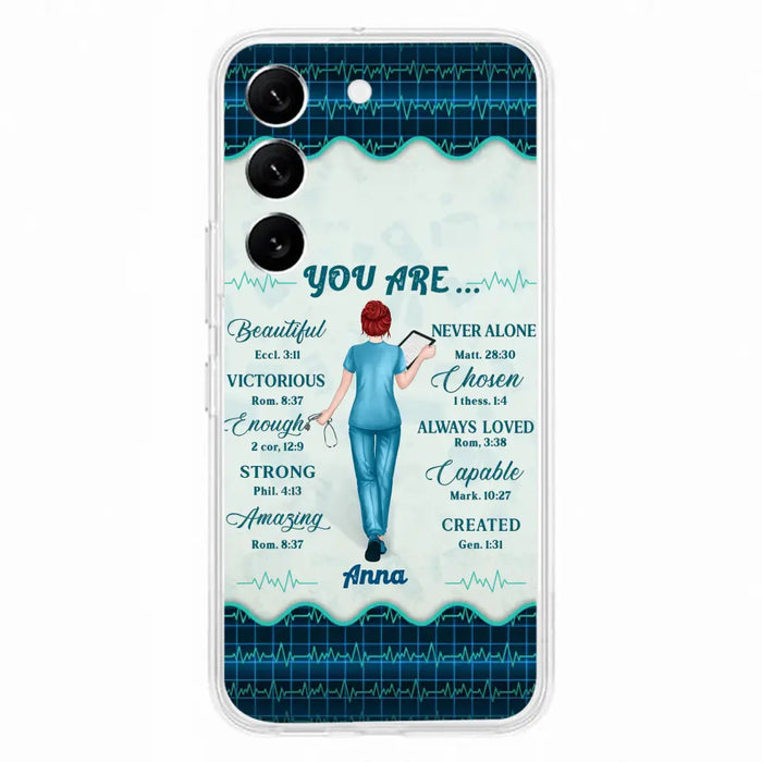 Custom Personalized Nurse Phone Case - Gift Idea For Nurse/ Birthday/ Friend - You Are Beautiful - Cases For iPhone/Samsung