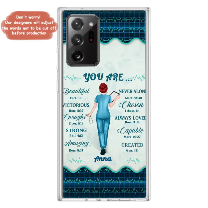 Custom Personalized Nurse Phone Case - Gift Idea For Nurse/ Birthday/ Friend - You Are Beautiful - Cases For iPhone/Samsung