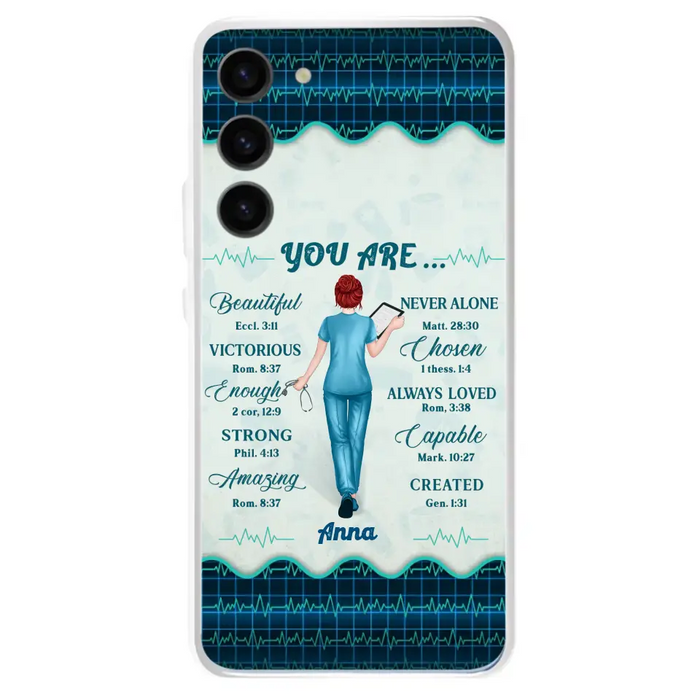 Custom Personalized Nurse Phone Case - Gift Idea For Nurse/ Birthday/ Friend - You Are Beautiful - Cases For iPhone/Samsung