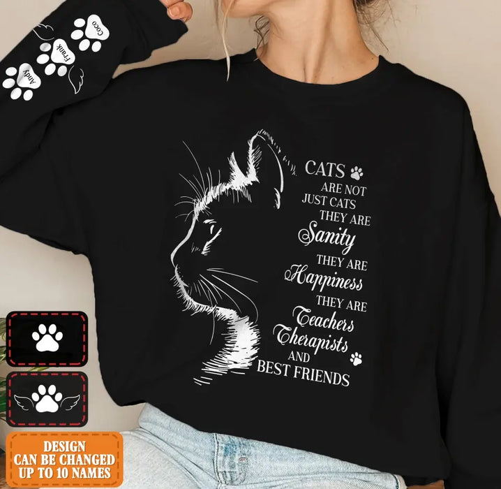Personalized Cats Are Not Just Cats Sweater - Up to 10 Cats - Gift Idea For Cat Lover