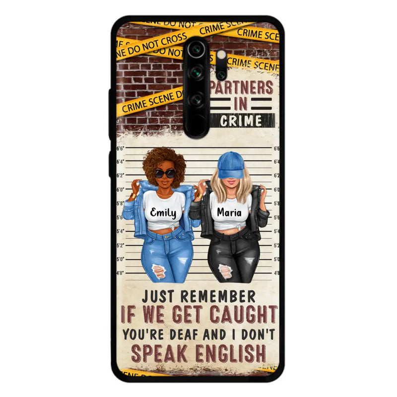 Personalized Bestie Phone Case - Gift Idea For Bestie/Sister - Up to 3 Girls - Partners In Crime - Case For Oppo/Xiaomi/Huawei