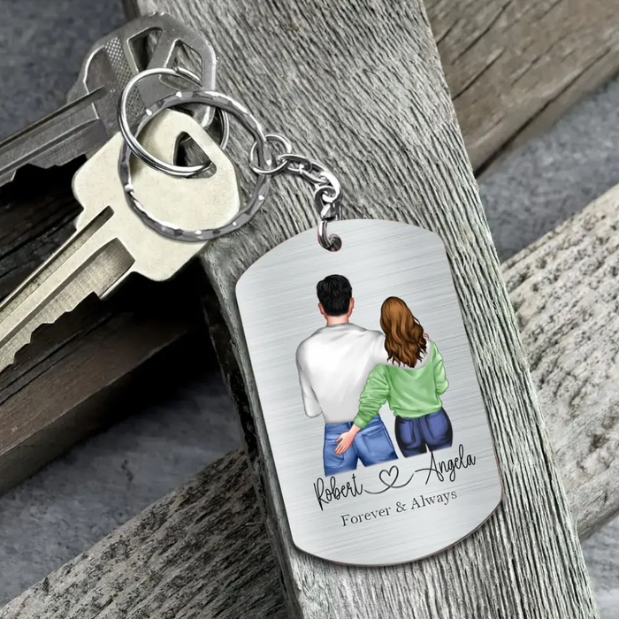 Custom Personalized Couple Aluminum Keychain - 
 Gift Idea For Couple/Valentine's Day - In Case I Don't Say It Enough