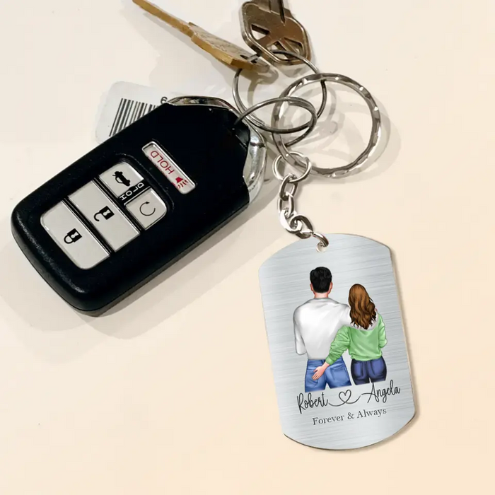 Custom Personalized Couple Aluminum Keychain - 
 Gift Idea For Couple/Valentine's Day - In Case I Don't Say It Enough