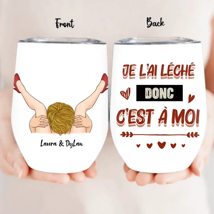 Couple cadeau personnalisé Je l'ai léché alors c'est le mien