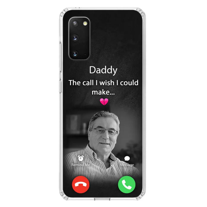 Custom Personalized Memorial Mom Phone Case - Upload Photo - Memorial Gift Idea For Mom/ Dad - The Call I Wish I Could Make - Case For iPhone And Samsung