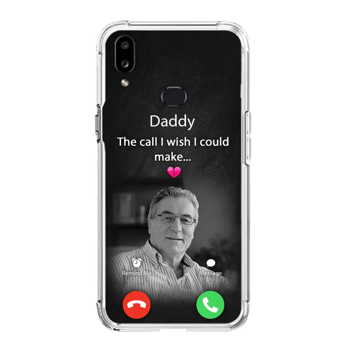 Custom Personalized Memorial Mom Phone Case - Upload Photo - Memorial Gift Idea For Mom/ Dad - The Call I Wish I Could Make - Case For iPhone And Samsung