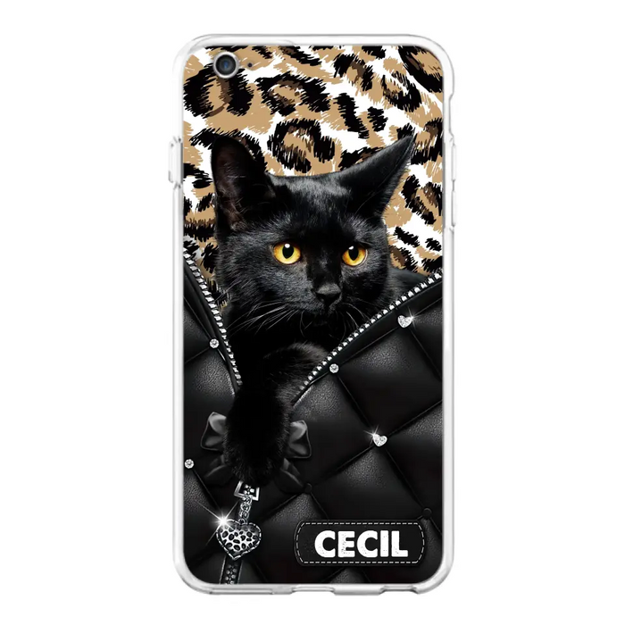 Custom Personalized Cat Phone Case For iPhone/Samsung - Upload Photo - Gift Idea For Cat Lovers