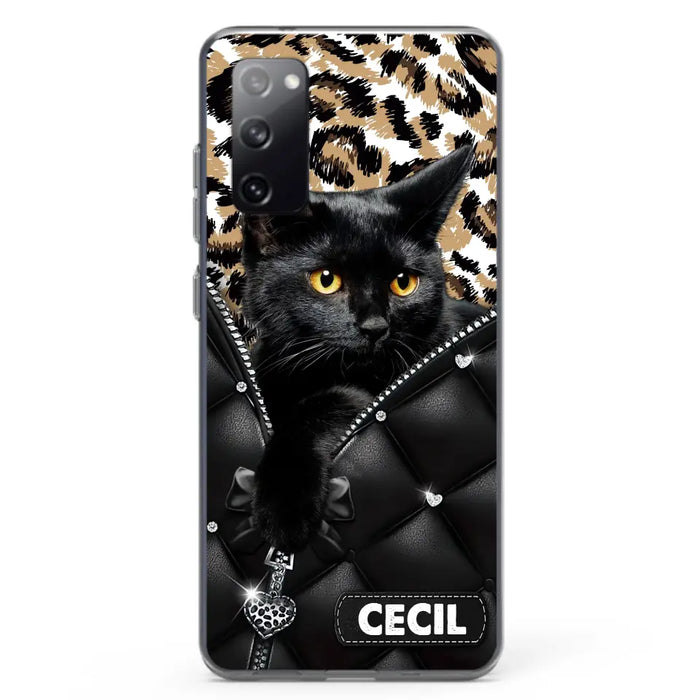 Custom Personalized Cat Phone Case For iPhone/Samsung - Upload Photo - Gift Idea For Cat Lovers