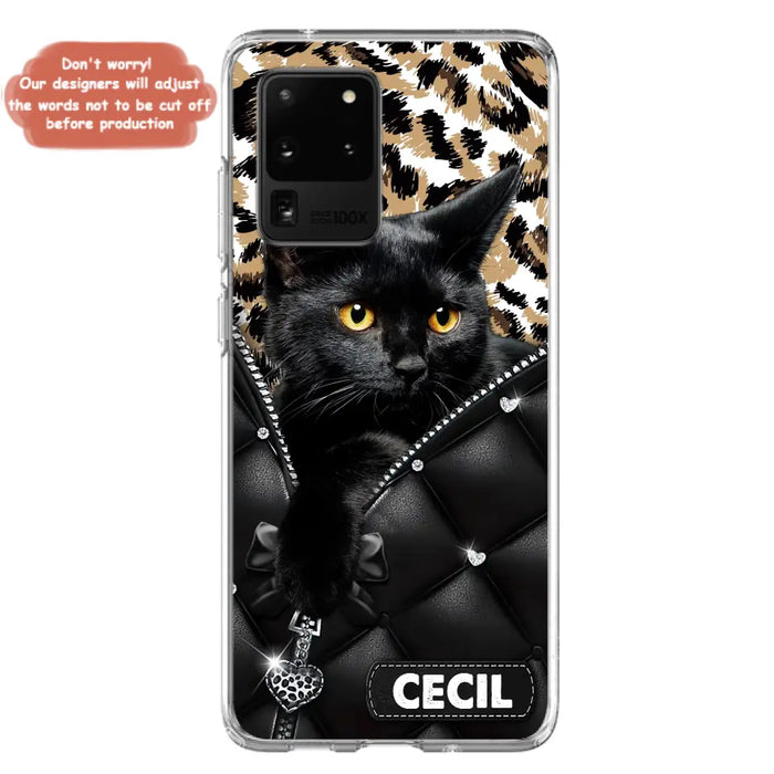 Custom Personalized Cat Phone Case For iPhone/Samsung - Upload Photo - Gift Idea For Cat Lovers