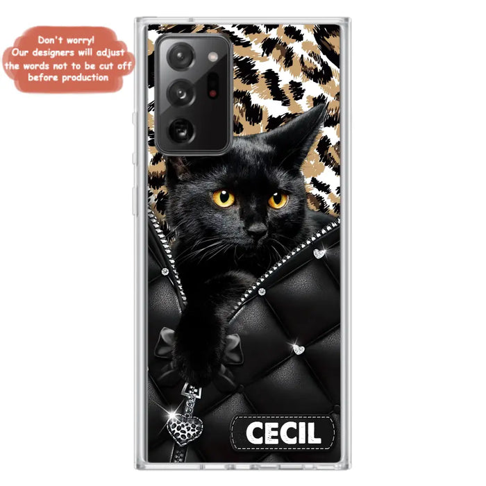 Custom Personalized Cat Phone Case For iPhone/Samsung - Upload Photo - Gift Idea For Cat Lovers