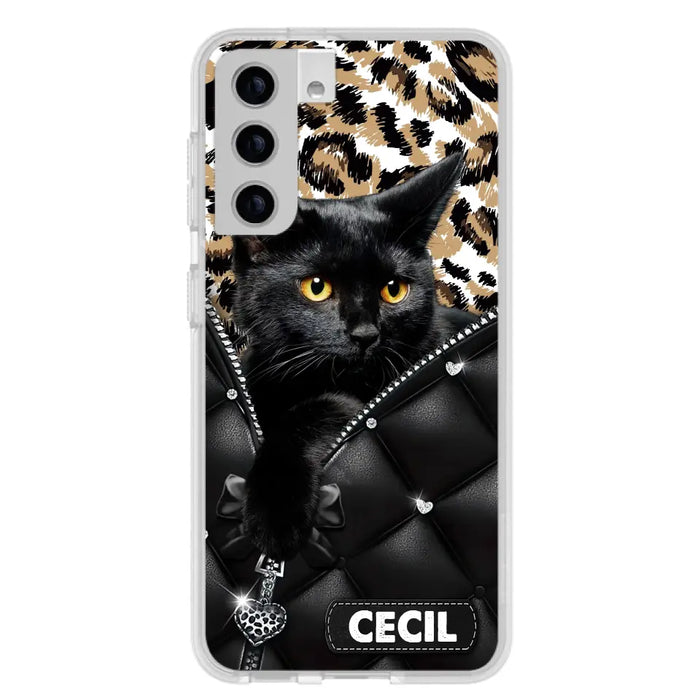 Custom Personalized Cat Phone Case For iPhone/Samsung - Upload Photo - Gift Idea For Cat Lovers