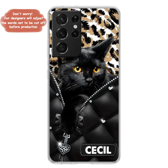 Custom Personalized Cat Phone Case For iPhone/Samsung - Upload Photo - Gift Idea For Cat Lovers