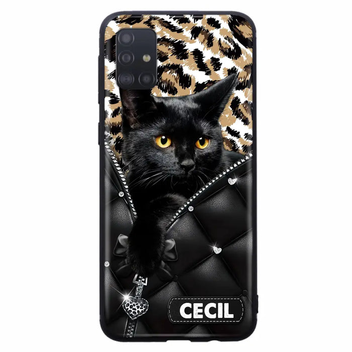 Custom Personalized Cat Phone Case For iPhone/Samsung - Upload Photo - Gift Idea For Cat Lovers