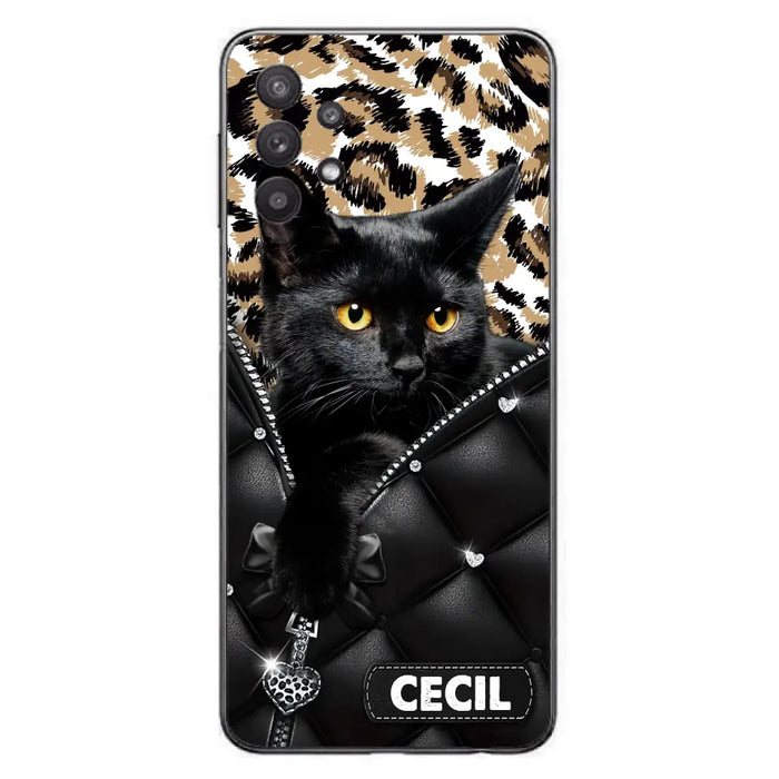 Custom Personalized Cat Phone Case For iPhone/Samsung - Upload Photo - Gift Idea For Cat Lovers