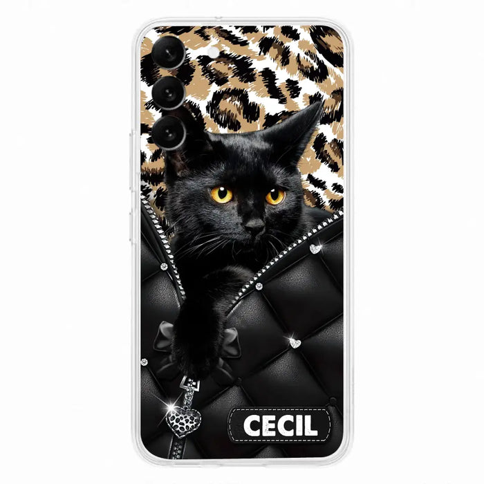 Custom Personalized Cat Phone Case For iPhone/Samsung - Upload Photo - Gift Idea For Cat Lovers